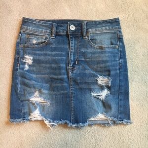 AMERICAN EAGLE HI-Rise Mini Denim Skirt